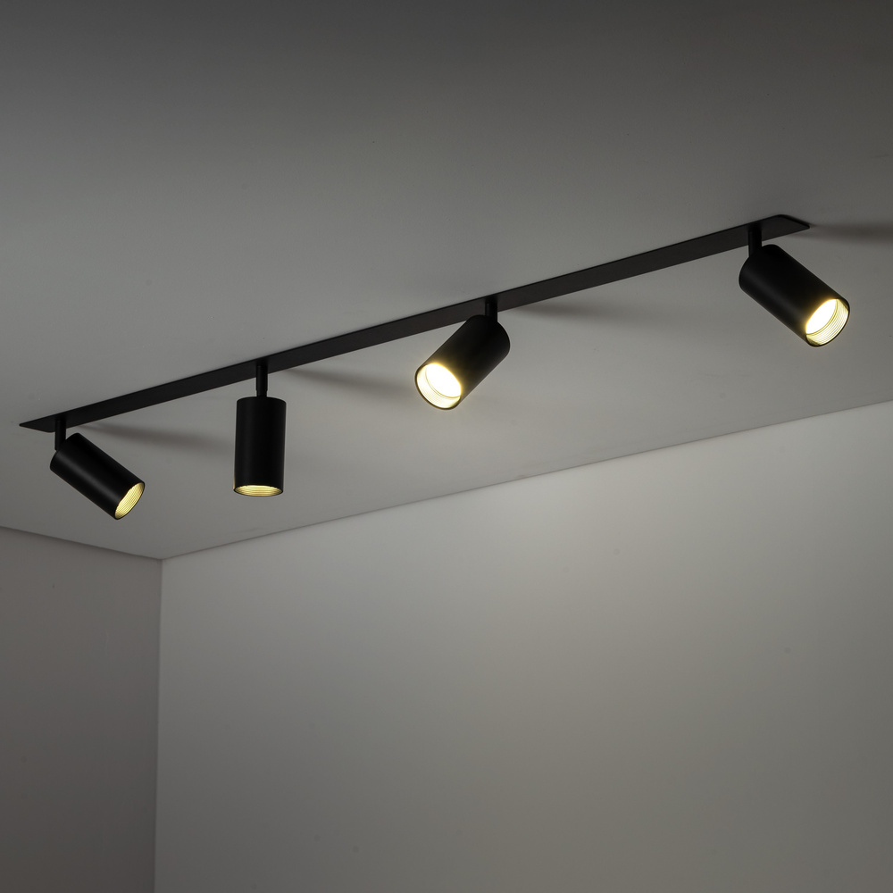 AMIS BLACK 4XGU10 PODTYNKOWY