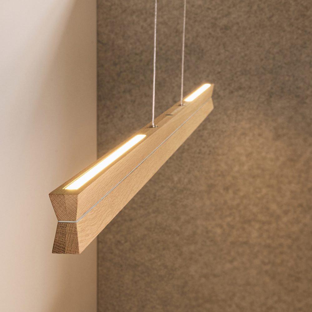 Lampa wisząca TWIN drewno dębowe DIMM Up&Down 1037413300000