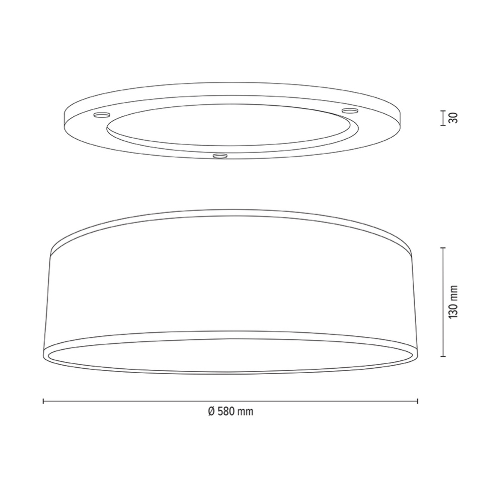 Lampa sufitowa MERCEDES drewno dębowe 4047400311544
