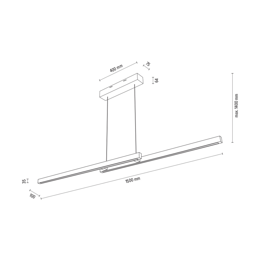 Lampa wisząca SMAL drewno dębowe DIMM Up&Down 1027404000000