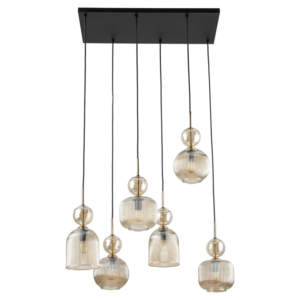 SOPHIA COGNAC LAMPA WISZĄCA 6XE14