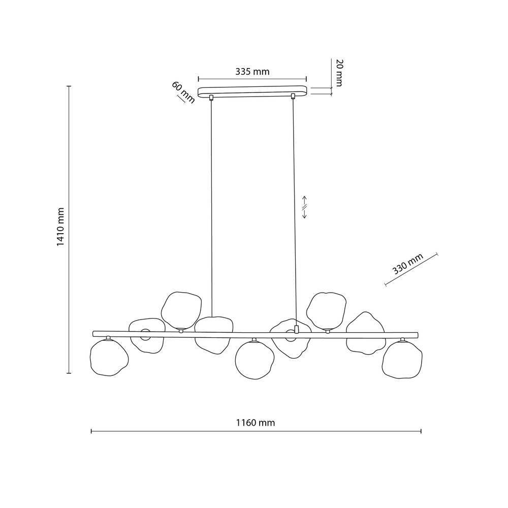 LAVA BROWN LAMPA WISZĄCA 9XG9