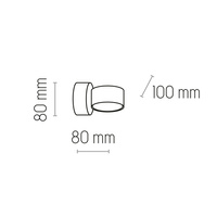 DALLAS GOLD/BLACK KINKIET 1 GX53