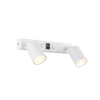 NEX WHITE KINKIET 2XGU10 / USB