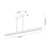 Lampa wisząca TWIN drewno dębowe DIMM Up&Down 1037414100000