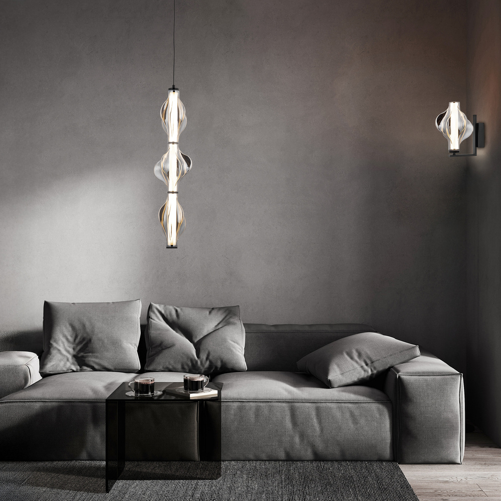 ELVA BLACK LAMPA WISZĄCA LED 22W