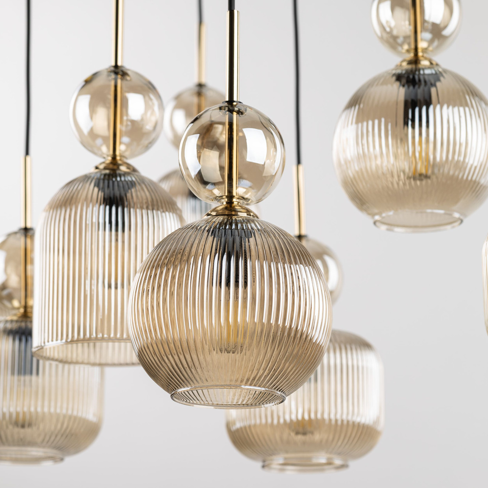 SOPHIA COGNAC LAMPA WISZĄCA 8XE14