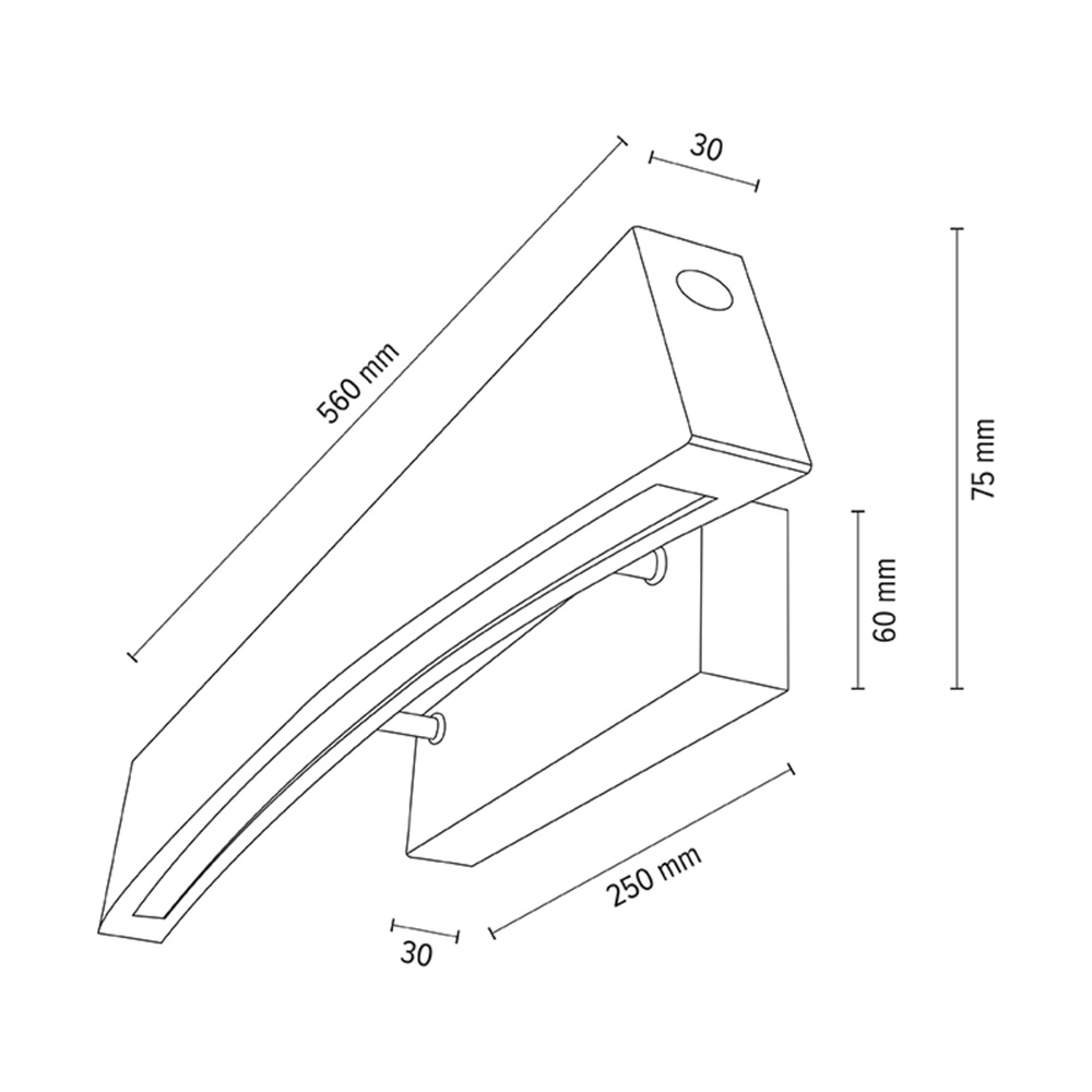 Kinkiet ZIAD drewno dębowe DIMM 2017403600000