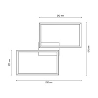 Lampa sufitowa / Kinkiet RAMME drewno dębowe 4027402300000