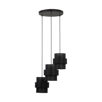 CALISTO BLACK LAMPA WISZĄCA 3 KOŁO