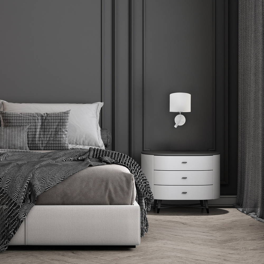 RICHI WHITE /SILVER KINKIET 2 E27 + G9