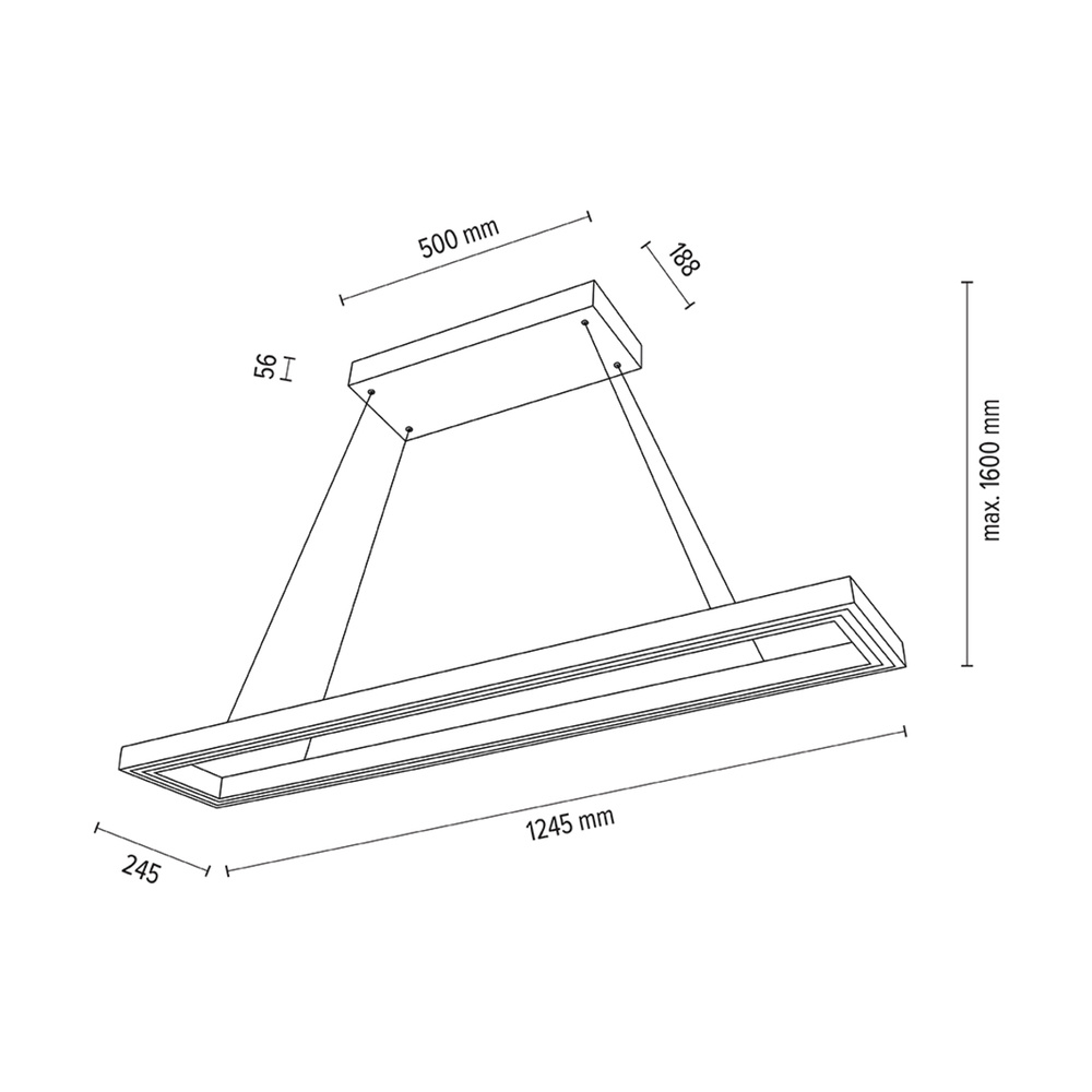 Lampa wisząca LEGNO drewno dębowe DIMM Up&Down 1037415900000