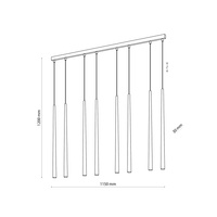 PIANO GOLD LAMPA WISZĄCA 8