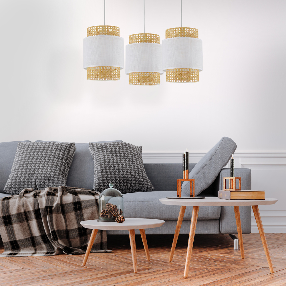 BOHO WHITE LAMPA WISZĄCA 3