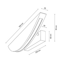 Kinkiet DUBAI drewno dębowe DIMM 2017403800000