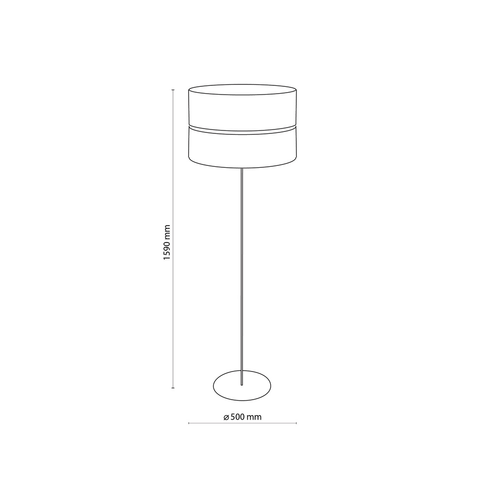 HILTON BLACK/GOLD LAMPA PODŁOGOWA 1