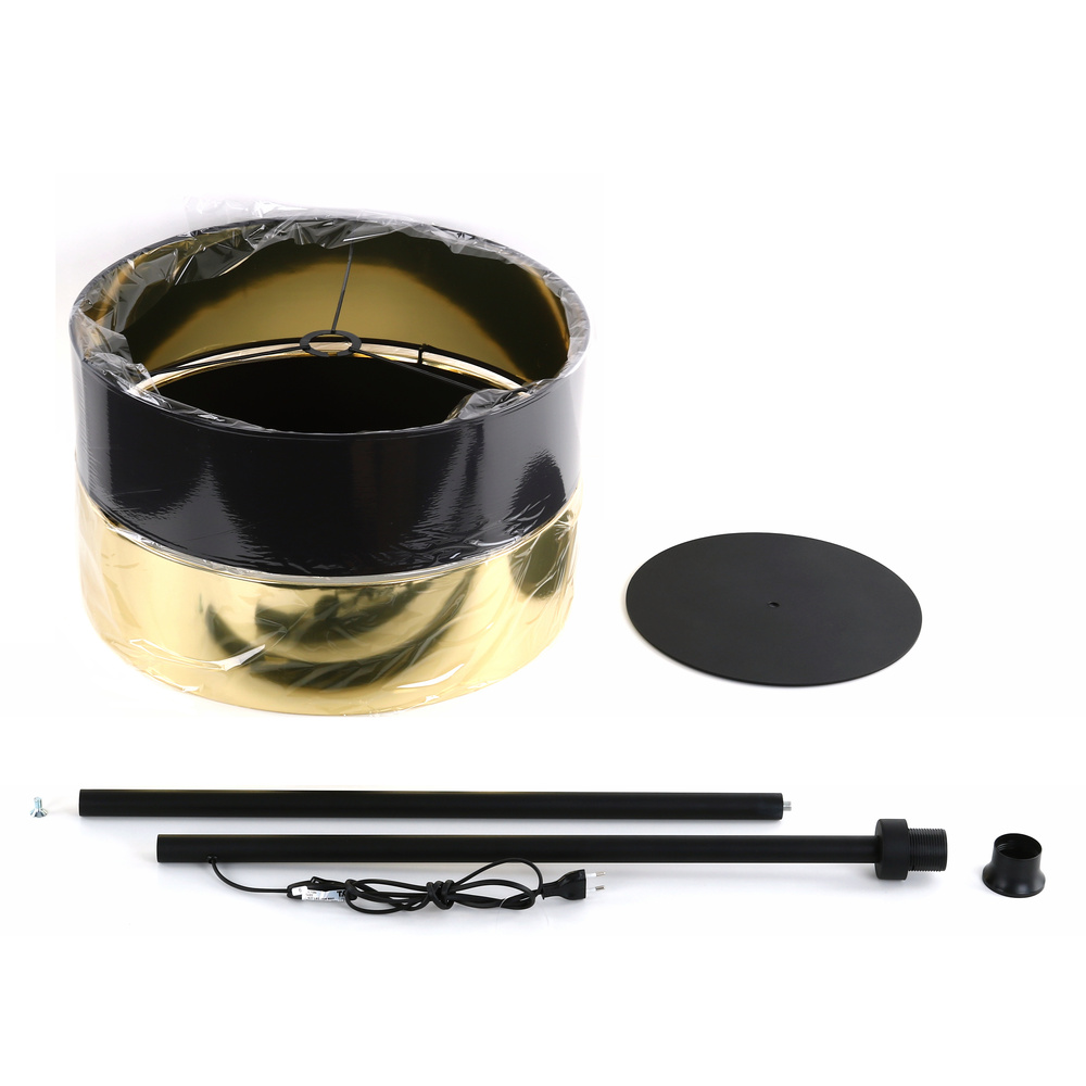 HILTON BLACK/GOLD LAMPA PODŁOGOWA 1