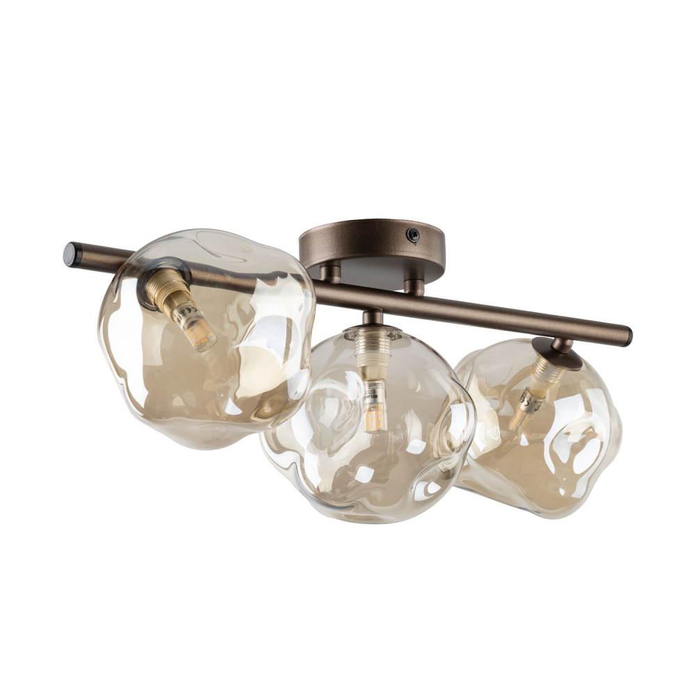 LAVA BROWN LAMPA SUFITOWA 3XG9