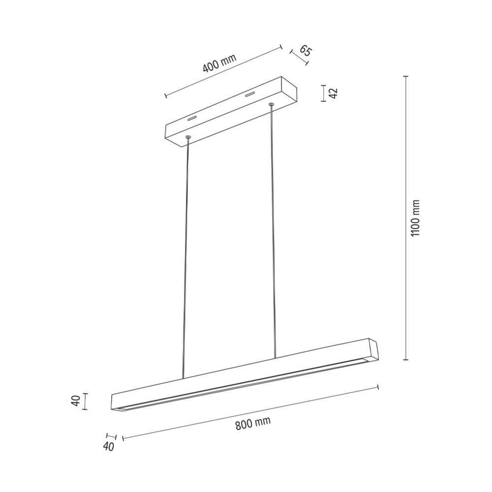 Lampa wisząca SMAL drewno dębowe DIMM 1017403100000