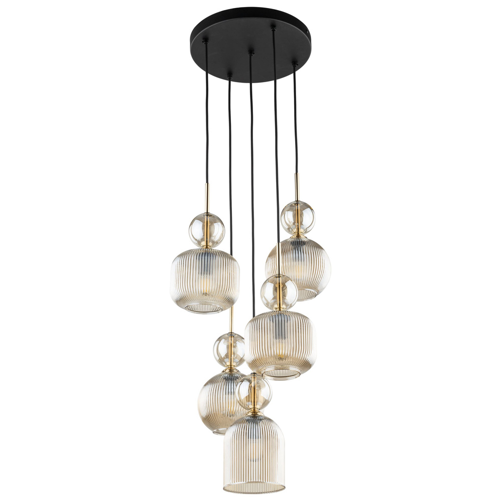 SOPHIA COGNAC LAMPA WISZACA 5XE14