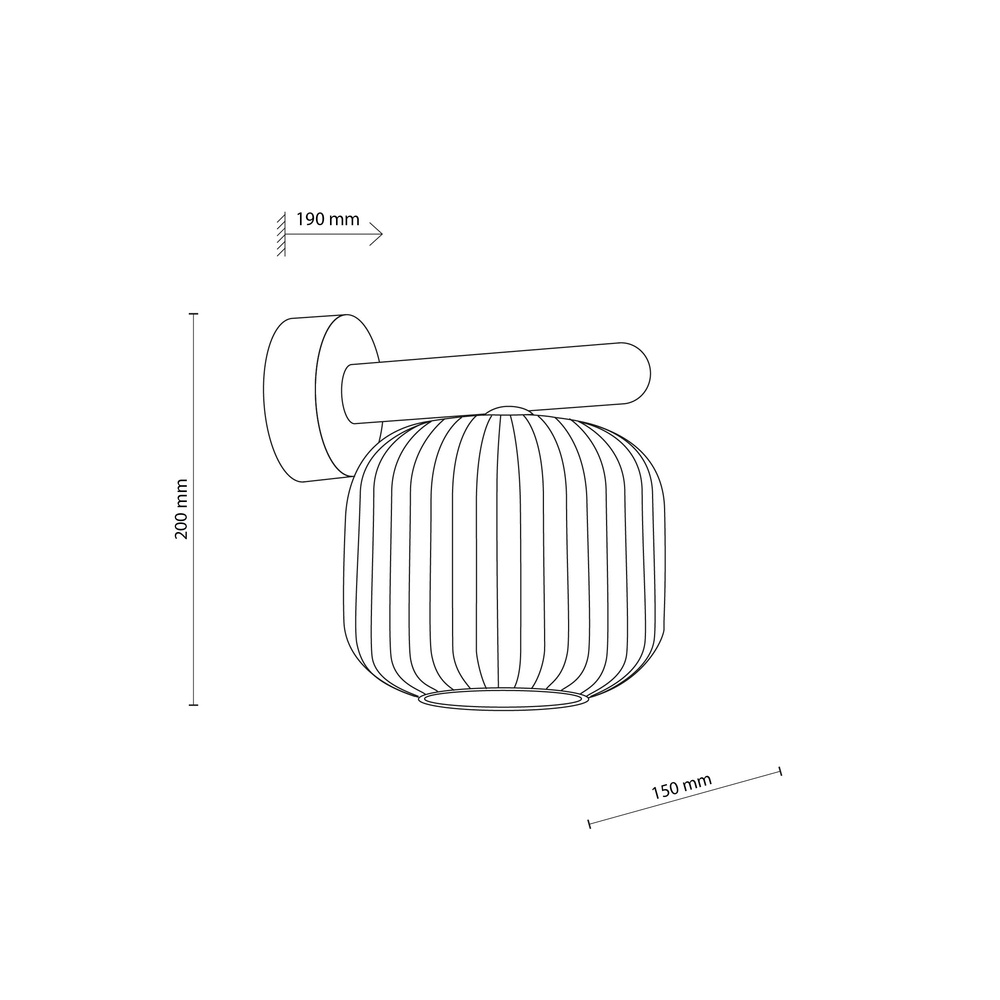 SALVIA BROWN KINKIET 1XE14