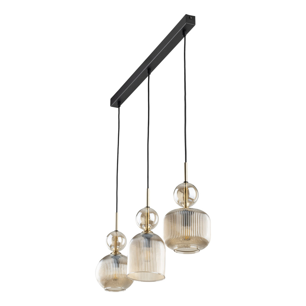 SOPHIA COGNAC LAMPA WISZĄCA 3XE14