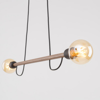 HELIX WOOD ORZECH LAMPA WISZACA 2