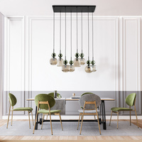 SOPHIA GREEN COGNAC LAMPA WISZĄCA 8XE14