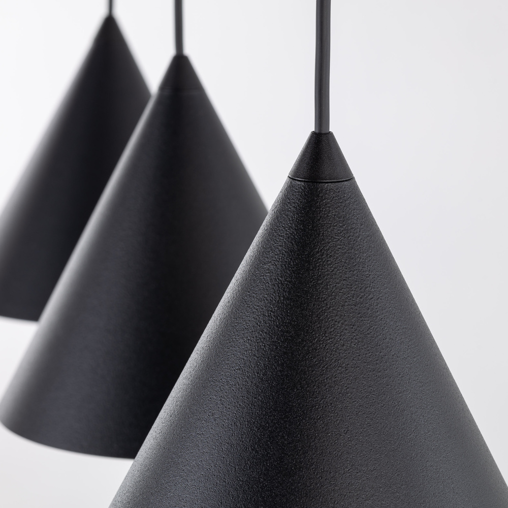 CONO BLACK LAMPA WISZĄCA S 3 LISTWA