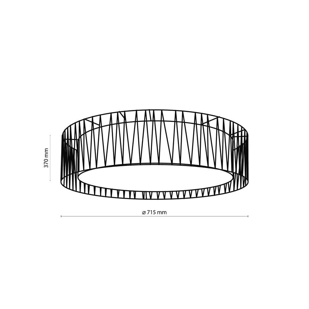 HARMONY BLACK LAMPA SUFITOWA 4