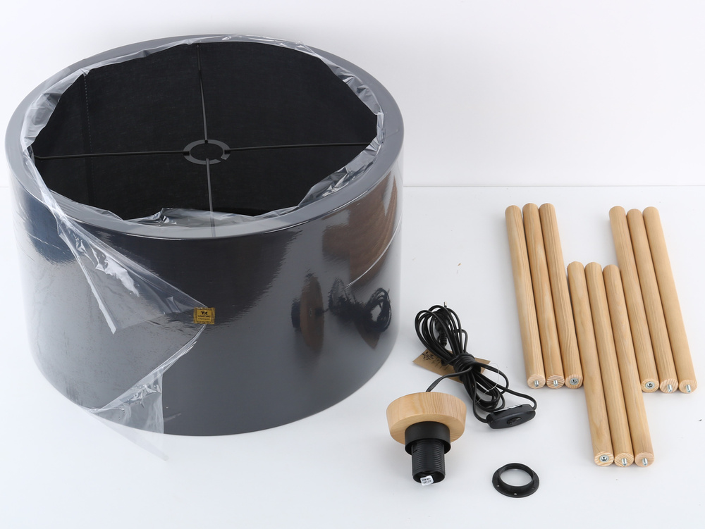 TOKYO BLACK LAMPA PODŁOGOWA 1 SOSNA POSTARZANA