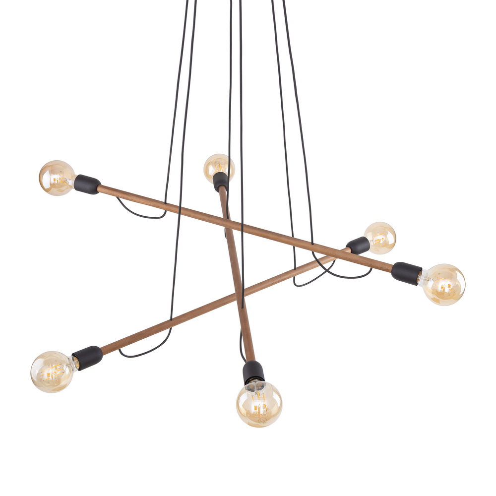 HELIX WOOD ORZECH LAMPA WISZĄCA 6