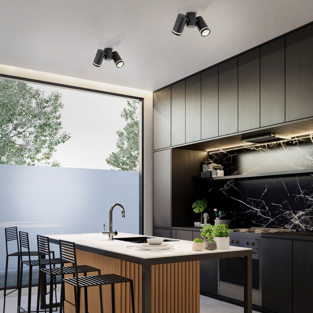 JET SET BLACK 2xGU10