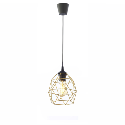 GALAXY BLACK/GOLD LAMPA WISZĄCA 1 MAŁA