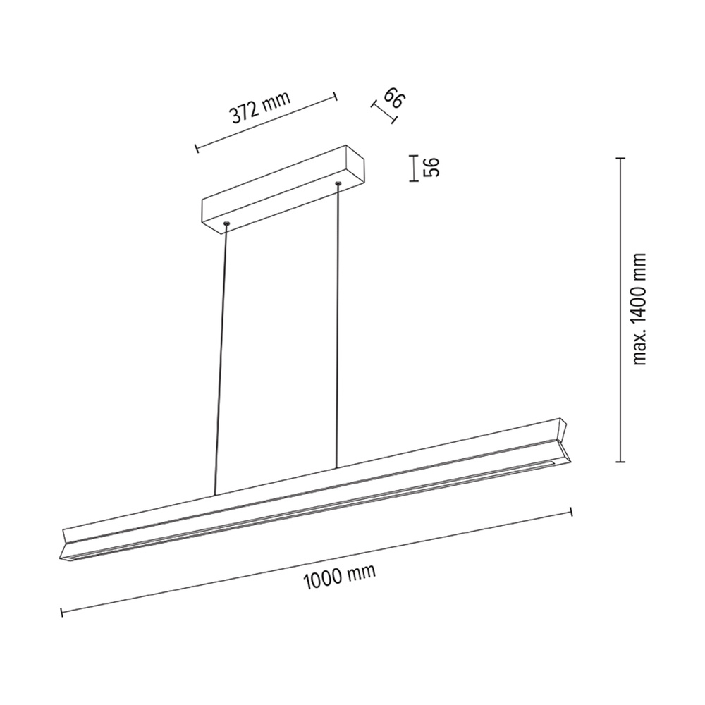 Lampa wisząca TWIN drewno dębowe DIMM Up&Down 1037413400000