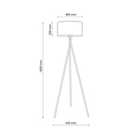 PAVAO BLACK LAMPA PODŁOGOWA 1XE27