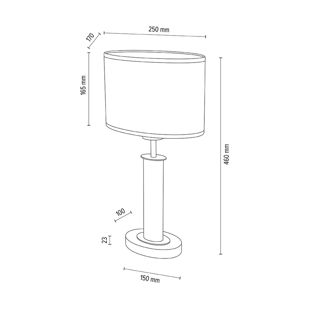 Lampa stołowa MERCEDES drewno dębowe 7017400111525