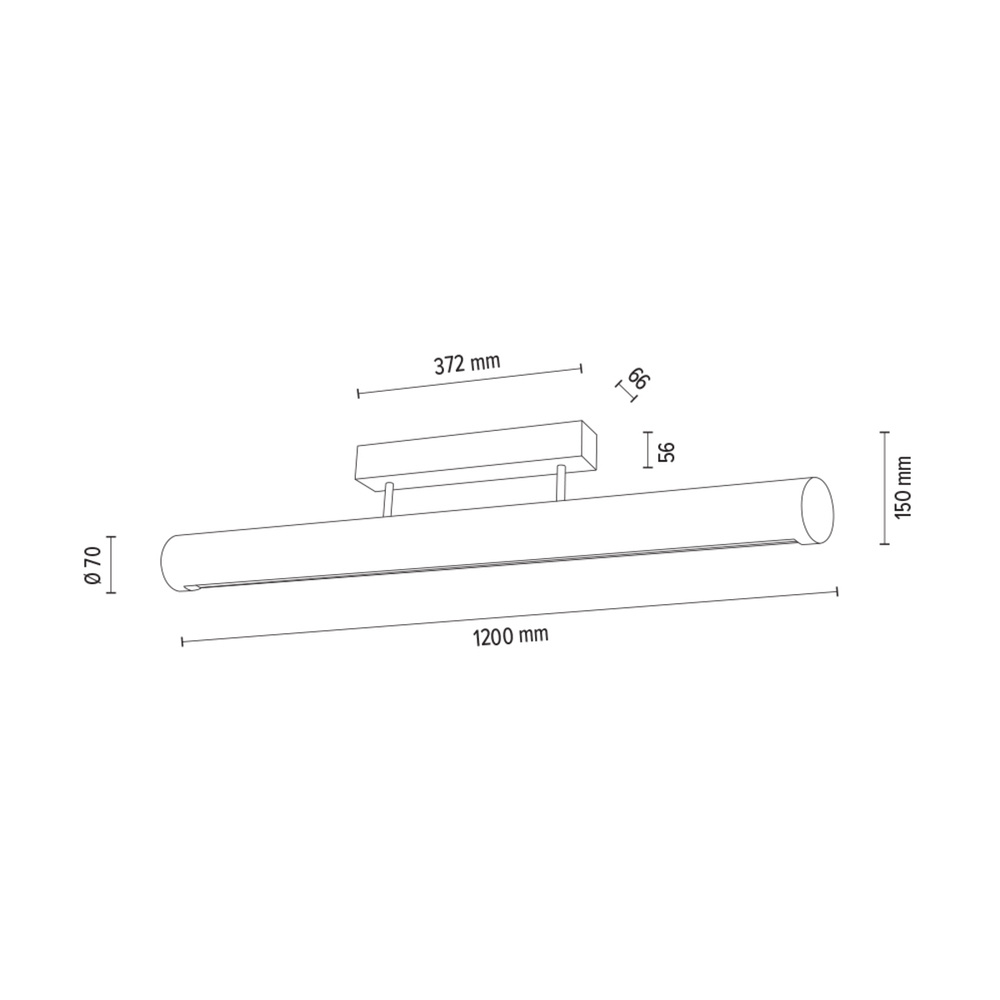 Lampa sufitowa CONOR drewno dębowe Up&Down 4017400400000