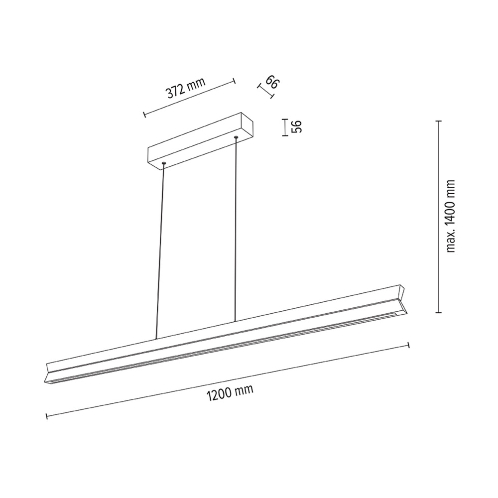 Lampa wisząca TWIN drewno dębowe DIMM Up&Down 1037413300000