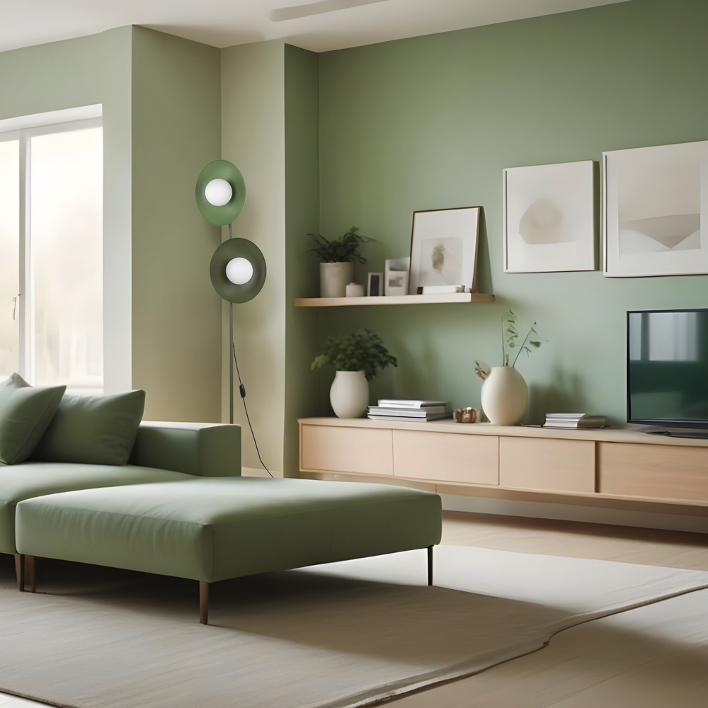 SLATE MIX GLASS LAMPA PODŁOGOWA 2XG9