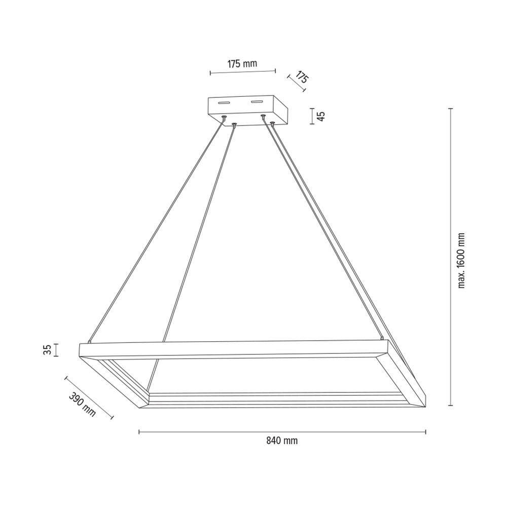 Lampa wisząca LEGNO drewno dębowe Up&Down 1027402300000