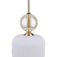 SOPHIA COGNAC WHITE LAMPA WISZACA 1XE14