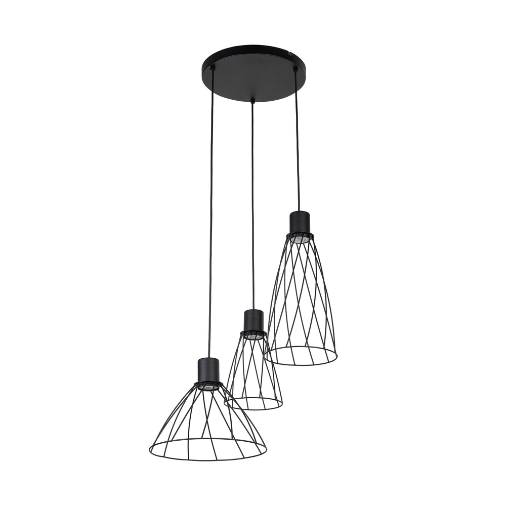 MODESTO BLACK LAMPA WISZACA 3 KOŁO