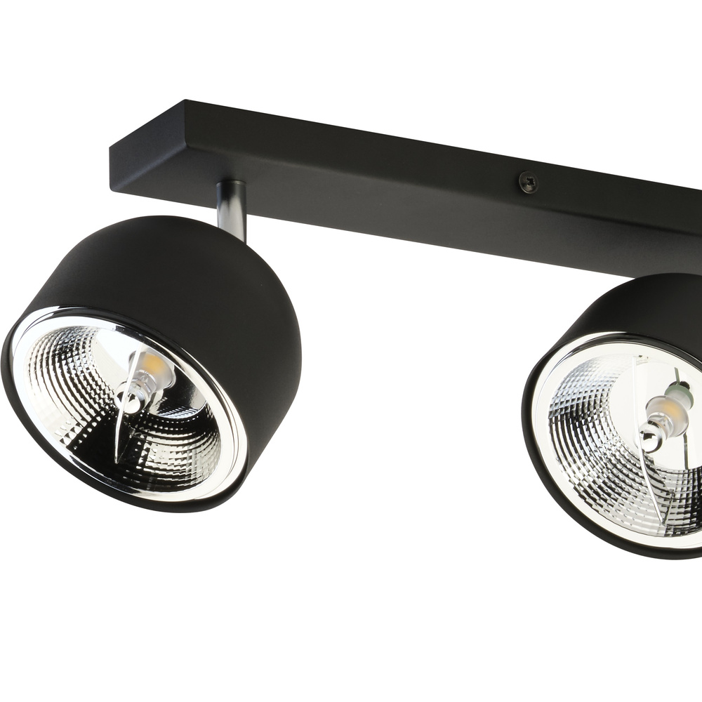 ALTEA BLACK LAMPA SUFITOWA 4 + ŻARÓWKI