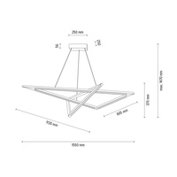 Lampa wisząca VINCI drewno dębowe DIMM Up&Down 1027420800000