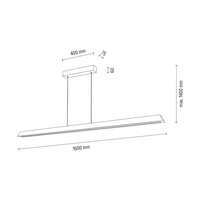 Lampa wisząca DEROTT drewno dębowe DIMM Up&Down 1037414300000