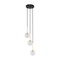 NILOS BLACK / GOLD LAMPA WISZACA 3
