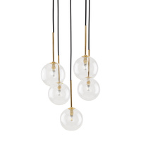 NILOS BLACK / GOLD LAMPA WISZĄCA 5