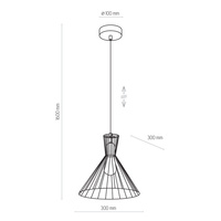 SAHARA LAMPA WISZĄCA 1 300