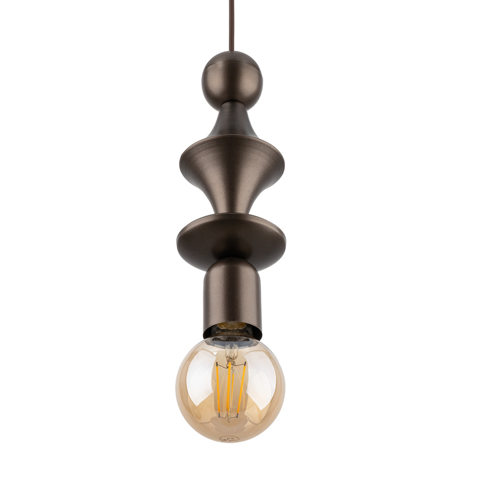 TOWER BROWN LAMPA WISZACA 1XE27